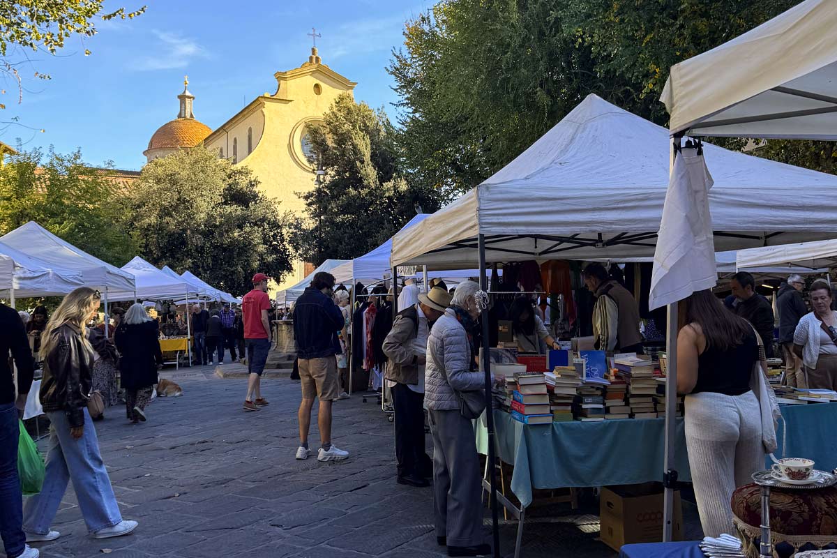 Piazza Santo Spirito Florence hidden square locals gather authentic neighborhood atmosphere