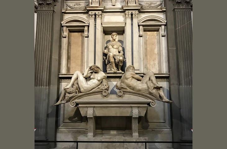 Tomb of Giuliano di Lorenzo de'Medici by Michelangelo